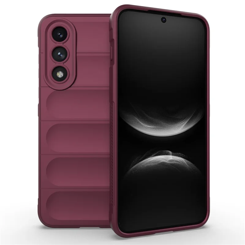 Capa para OnePlus Ace 5 Ultra 5G / Nord 5 5G - Proteção Anti-Queda em TPU Macio, Capa Traseira Resistente - Vermelho Vinho