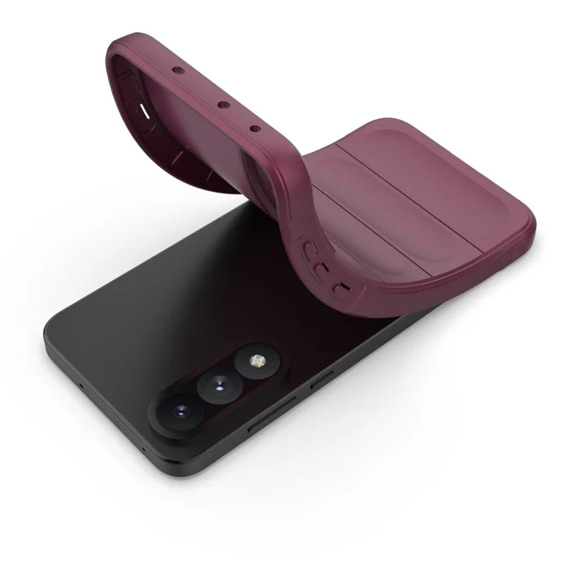 Capa para OnePlus Ace 5 Ultra 5G / Nord 5 5G - Proteção Anti-Queda em TPU Macio, Capa Traseira Resistente - Vermelho Vinho