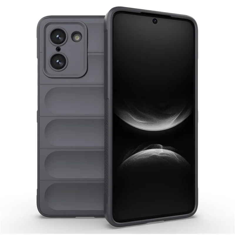 For OnePlus Nord CE5 5G  /  Ace 5 Racing 5G Case Anti-Drop Soft TPU Rugged Phone Back Cover - Dark Grey