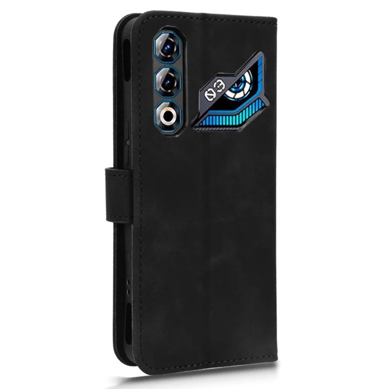 For ZTE nubia Neo 3 GT 5G Leather Case Skin Feel Anti Drop Wallet Flip Phone Cover - Black