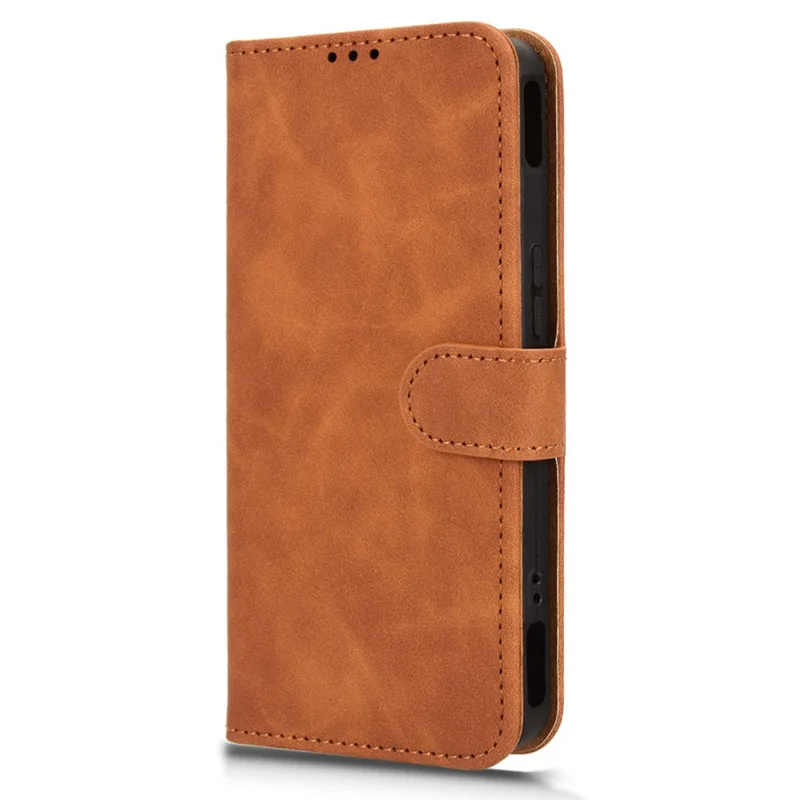 For ZTE nubia Neo 3 GT 5G Leather Case Skin Feel Anti Drop Wallet Flip Phone Cover - Brown
