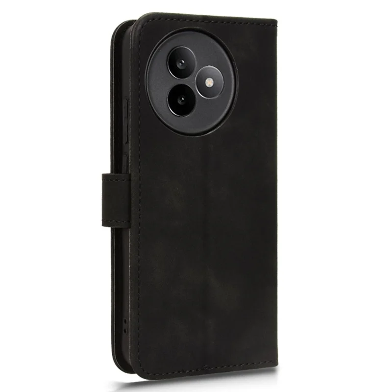 For Xiaomi Redmi K80 Ultra 5G Leather Case Skin Feel Anti Drop Wallet Flip Phone Cover - Black