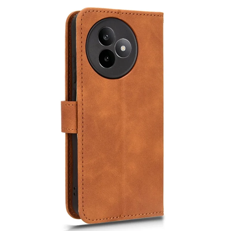 Funda tipo cartera de cuero para Xiaomi Redmi K80 Ultra 5G - Efecto piel, antigolpes, color marrón