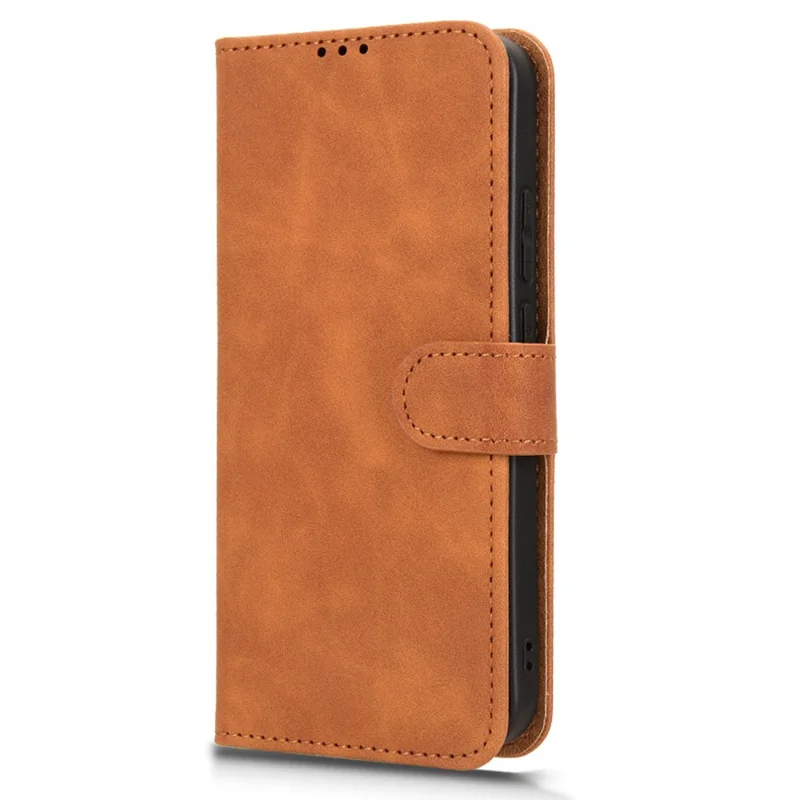 Funda tipo cartera de cuero para Xiaomi Redmi K80 Ultra 5G - Efecto piel, antigolpes, color marrón
