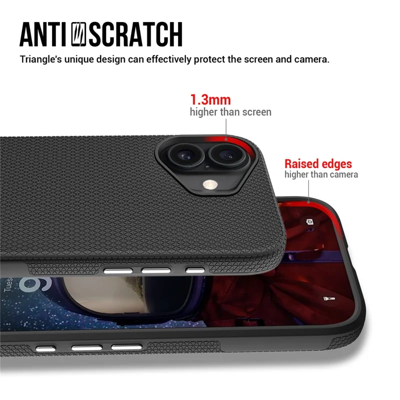 For iPhone 17 Case Compatible with MagSafe Protective TPU + PC Phone Cover - Black