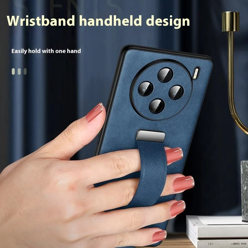 SULADA Mode-Serie für vivo X200 Ultra 5G Hülle Armband Standfuß Leder Rückseite Handyhülle - Blau