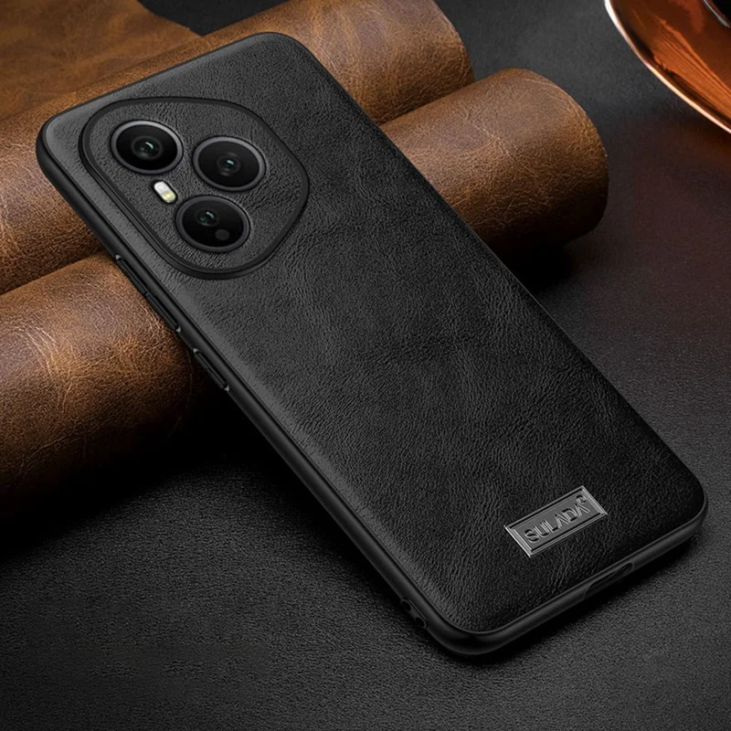 SULADA per Honor 400 Pro 5G (Globale) Cover in Pelle PU + TPU + PC Posteriore per Telefono - Nero