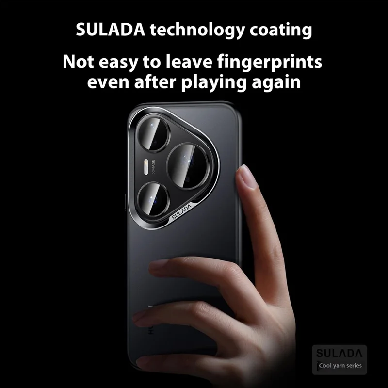 SULADA pour Huawei Pura 80 Ultra Étui PC+TPU Antichoc Mat Protection Téléphone - Noir