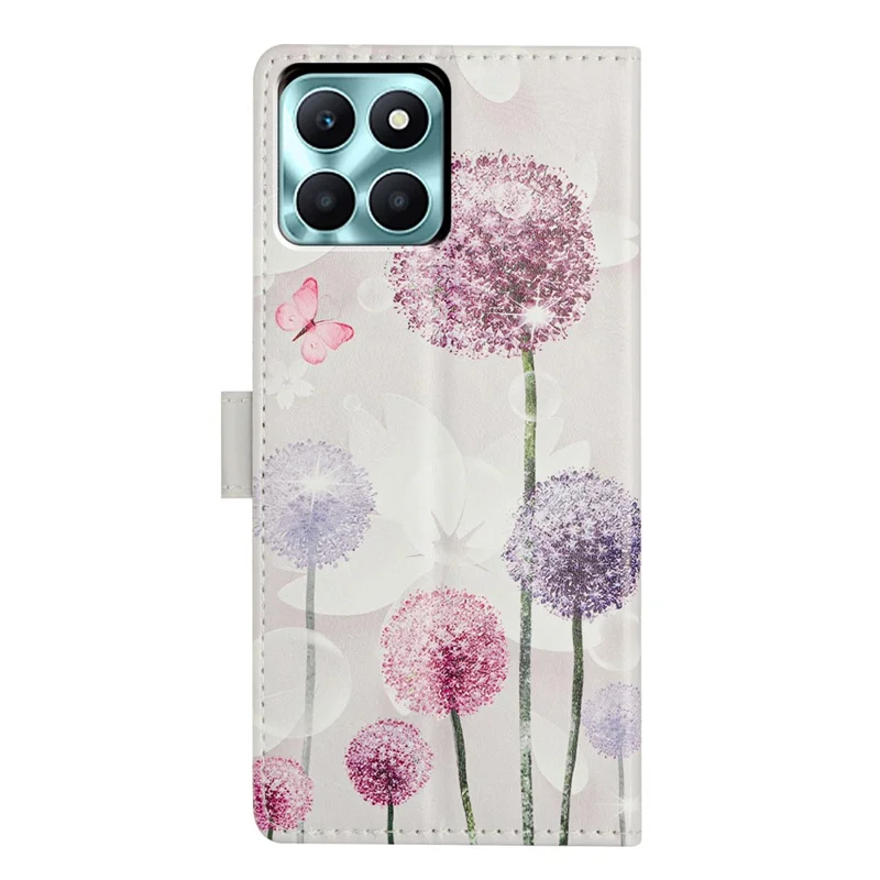 Cover per Honor X6c 4G con Portafoglio e Stampa a Fantasia - Supporto Pieghevole in Pelle con Cinturino - Tarassaco