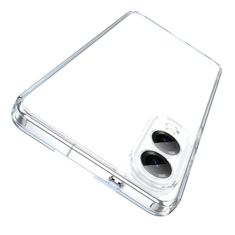 For Samsung Galaxy S25 Edge Case TPU + Acrylic Phone Back Cover Anti Yellowing - Transparent