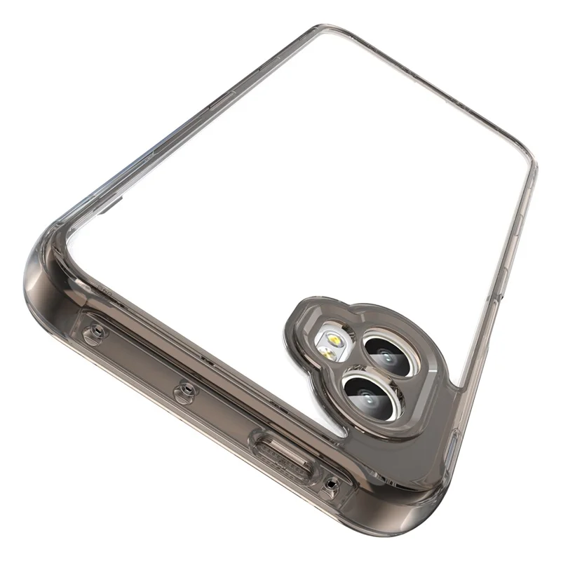 For Samsung Galaxy XCover7 Pro Case TPU + Acrylic Phone Back Cover Anti Yellowing - Black