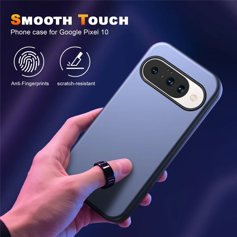 GW03 For Google Pixel 10 / 10 Pro Case TPU + PC Phone Cover Dual Layer Shockproof - Dark Blue