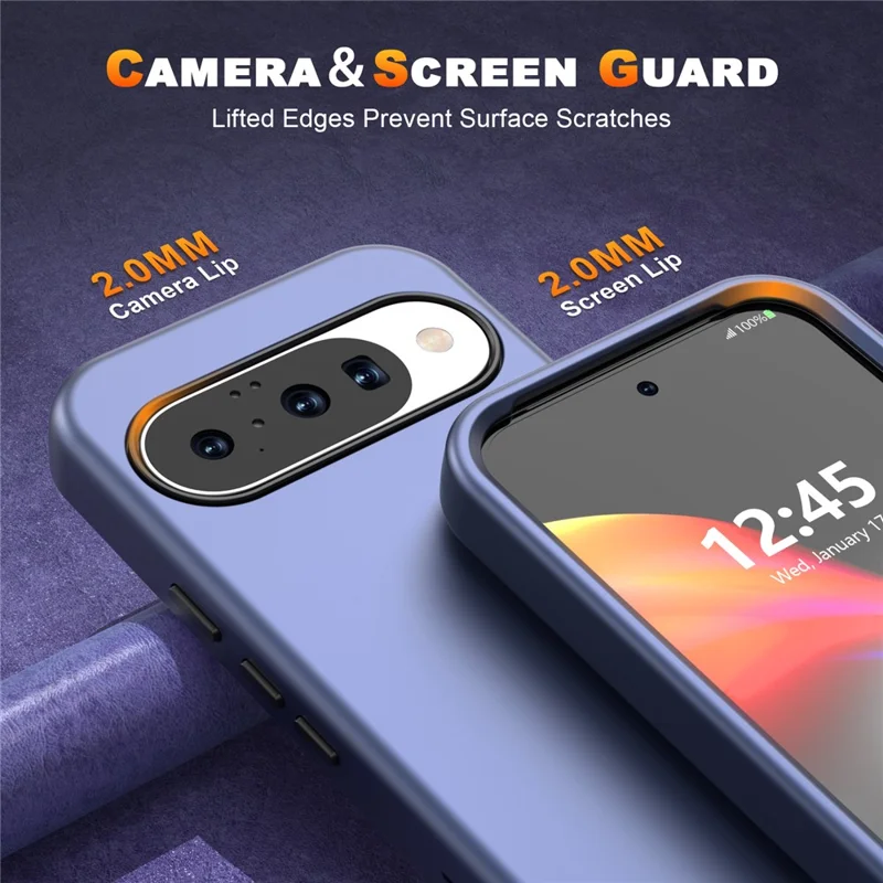 GW03 For Google Pixel 10 / 10 Pro Case TPU + PC Phone Cover Dual Layer Shockproof - Dark Blue