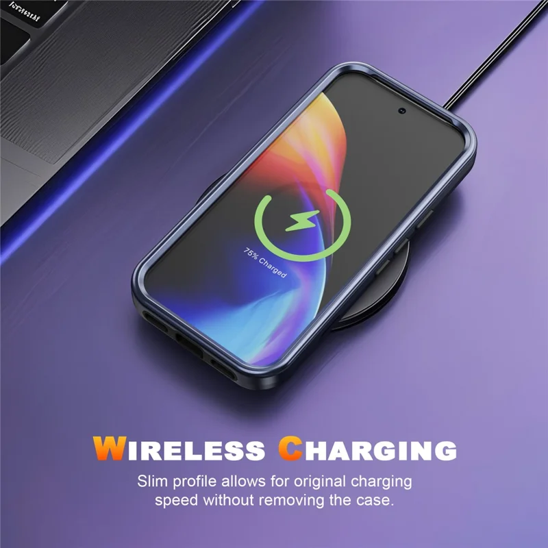 GW03 For Google Pixel 10 / 10 Pro Case TPU + PC Phone Cover Dual Layer Shockproof - Dark Blue