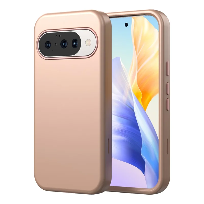 GW03 For Google Pixel 10 / 10 Pro Case TPU + PC Phone Cover Dual Layer Shockproof - Rose Gold