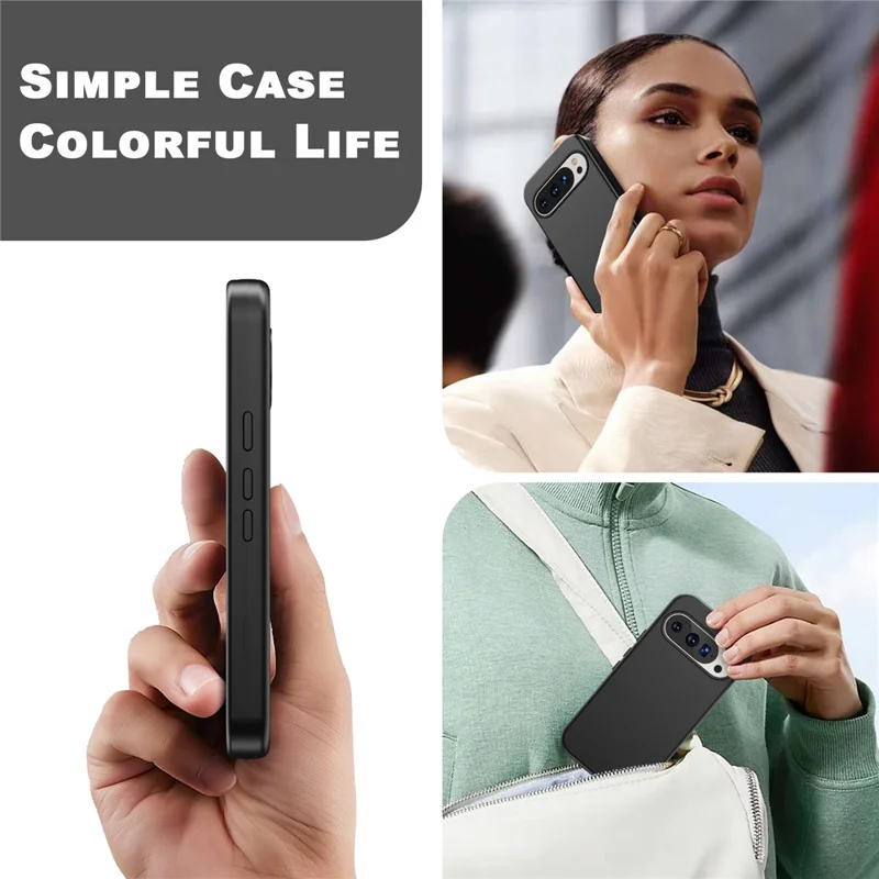 GW03 For Google Pixel 10 Pro XL Case TPU + PC Phone Cover Dual Layer Shockproof - Black