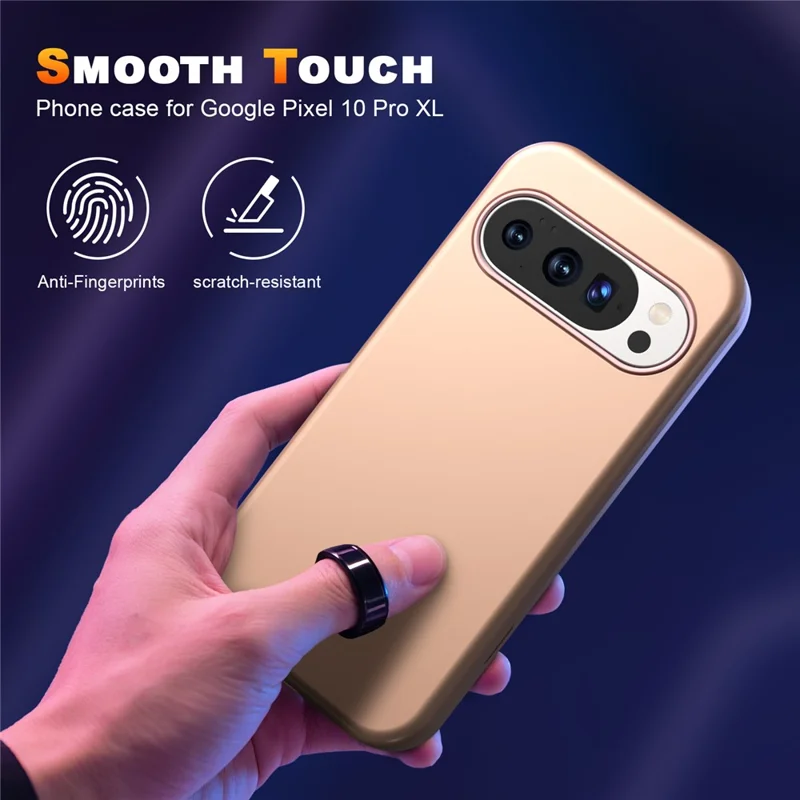 GW03 For Google Pixel 10 Pro XL Case TPU + PC Phone Cover Dual Layer Shockproof - Rose Gold