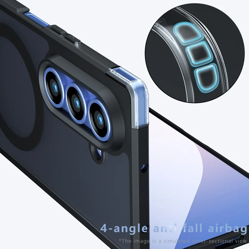 For Samsung Galaxy Z Fold5 5G Case Compatible with MagSafe TPU + PC Matte Skin Touch Phone Cover