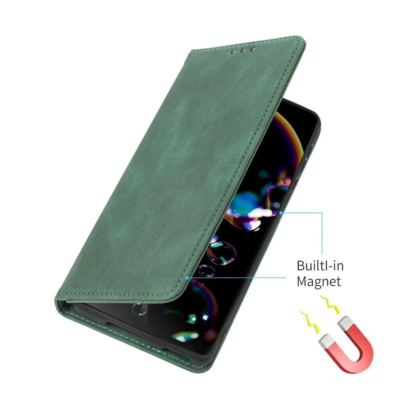 Capa Carteira para iPhone 17 com Fechamento Magnético em Couro - Verde
