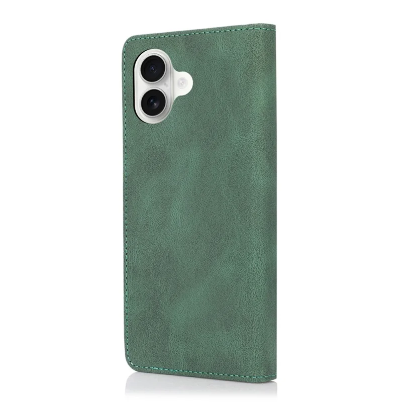 Capa Carteira para iPhone 17 com Fechamento Magnético em Couro - Verde