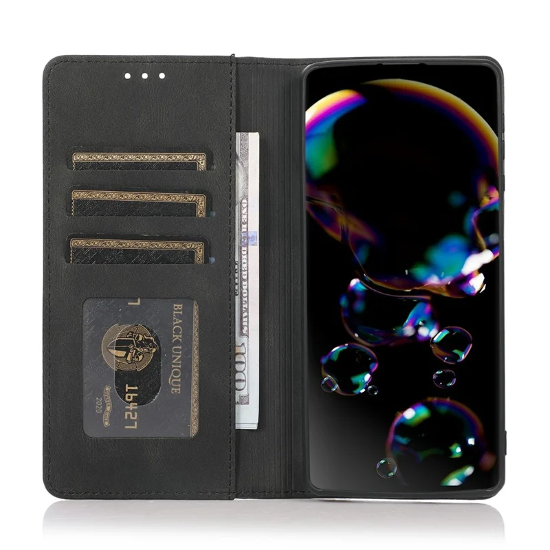 For iPhone 18 Pro Max / 17 Pro Max Case Wallet Magnetic Closing Leather Flip Phone Cover - Black