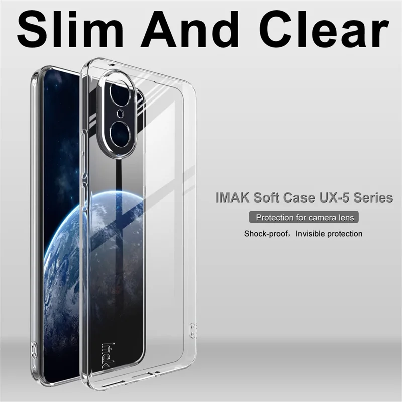 Cover IMAK UX-5 Series per OnePlus Ace 5 Racing 5G / Nord CE5 5G - Cover Antiurto TPU Trasparente Sottile