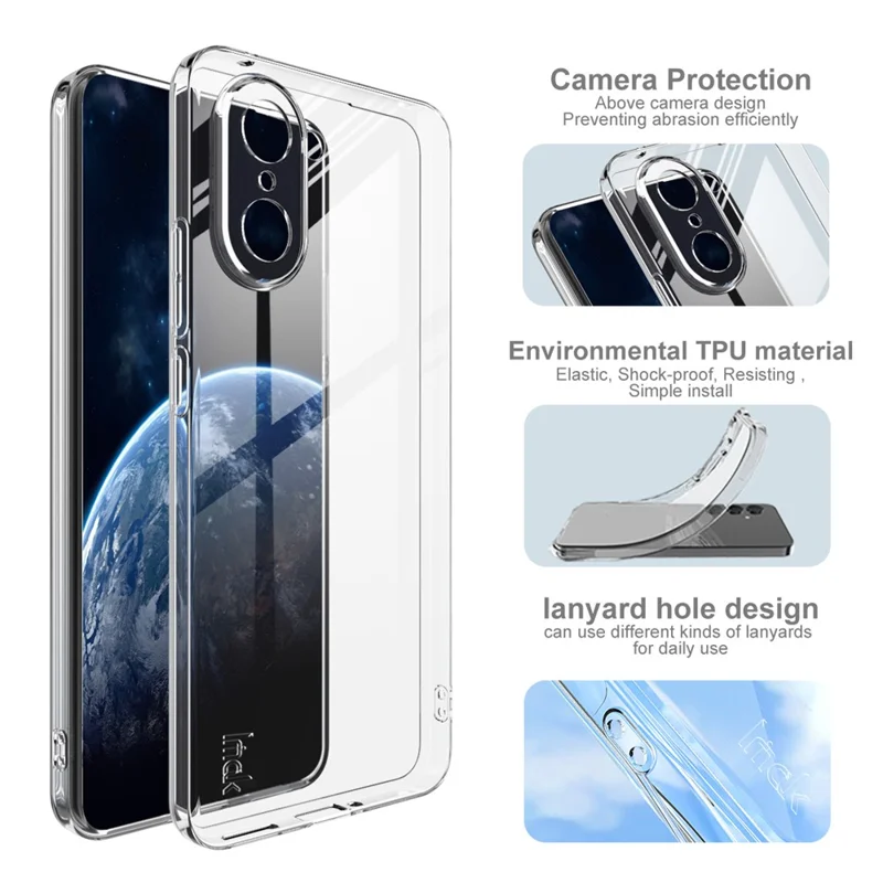 Cover IMAK UX-5 Series per OnePlus Ace 5 Racing 5G / Nord CE5 5G - Cover Antiurto TPU Trasparente Sottile