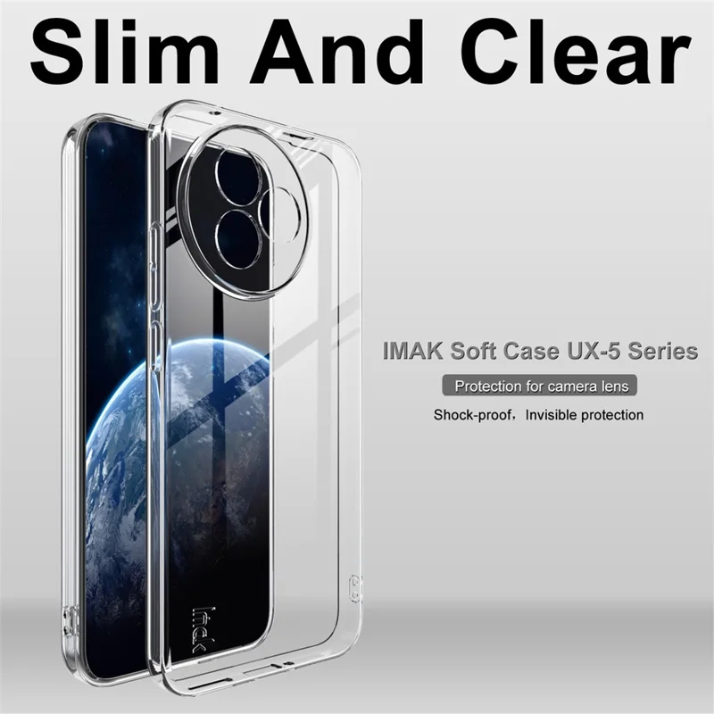 Cover IMAK UX-5 Series per Xiaomi Redmi K80 Ultra 5G, Custodia Antiurto in TPU Trasparente e Sottile