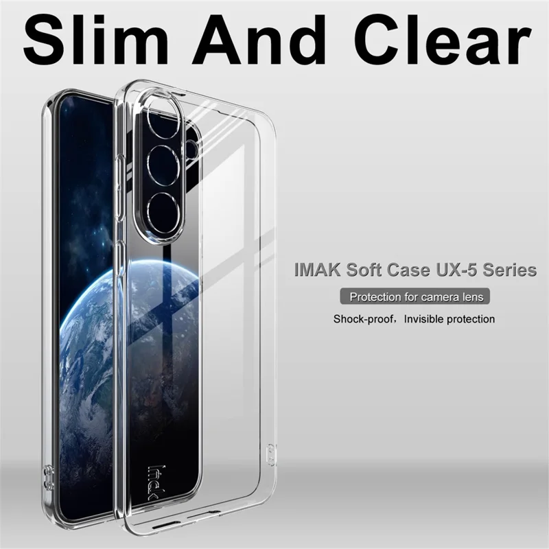 Étui IMAK UX-5 Series pour Samsung Galaxy S25 FE Coque Antichoc TPU Transparente Fine