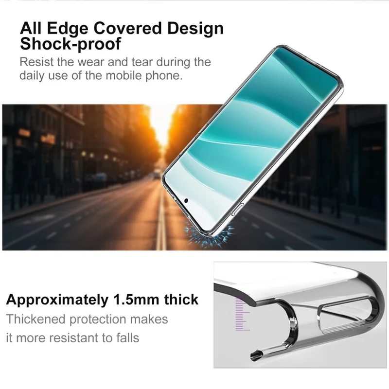 IMAK UX-10 Serie per OnePlus Ace 5 Ultra 5G / Nord 5 5G Cover Trasparente per Cellulare in Morbido TPU