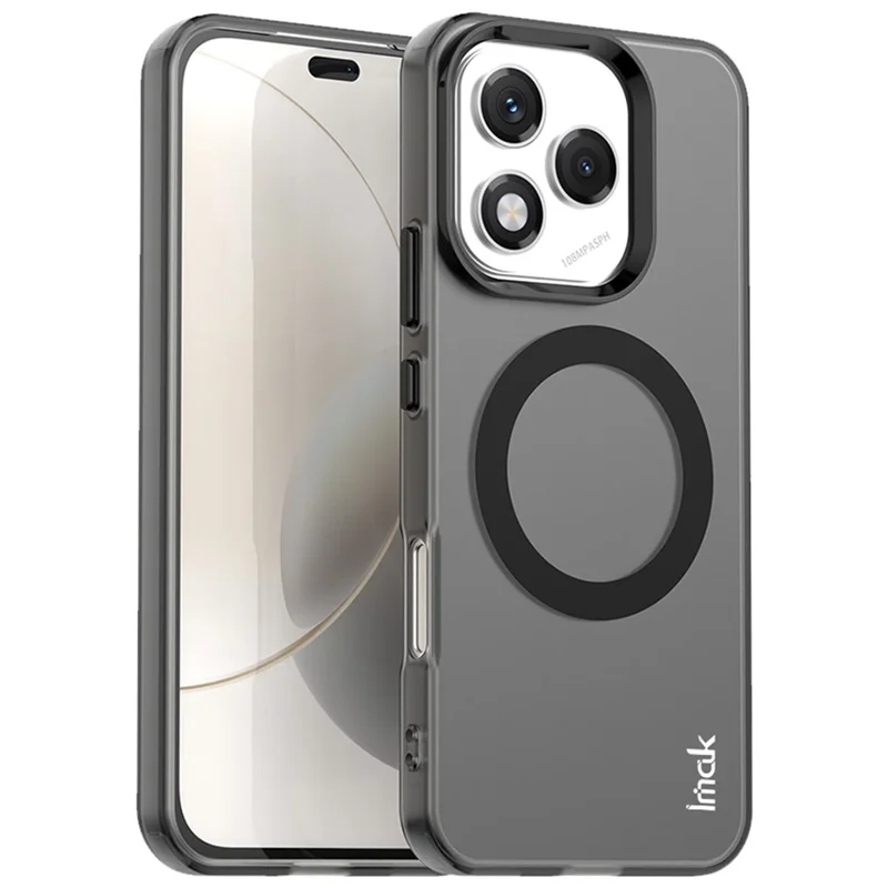 IMAK For Honor 400 Lite 5G Case Compatible with MagSafe PC + TPU Protective Phone Back Cover - Black