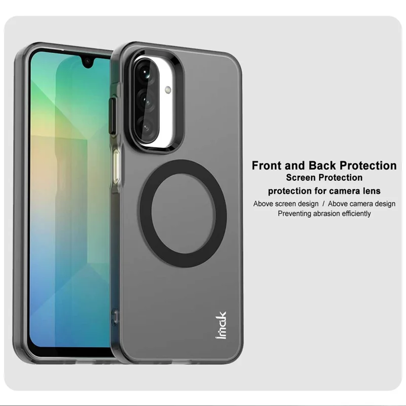 Funda IMAK para Samsung Galaxy A17 5G Compatible con MagSafe PC + TPU Carcasa Protectora Trasera para Móvil - Negro
