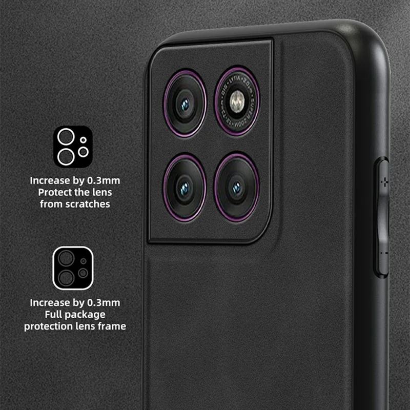 ANNYOJO pour Motorola Edge 60 Pro 5G Étui en cuir PU + PC + TPU Anti-chute Coque arrière de téléphone - Vert