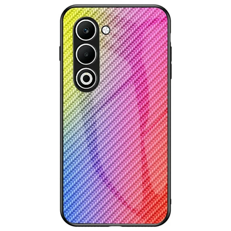 For Oppo A5 5G Case Tempered Glass Shockproof Phone Cover - Colorful Fiber