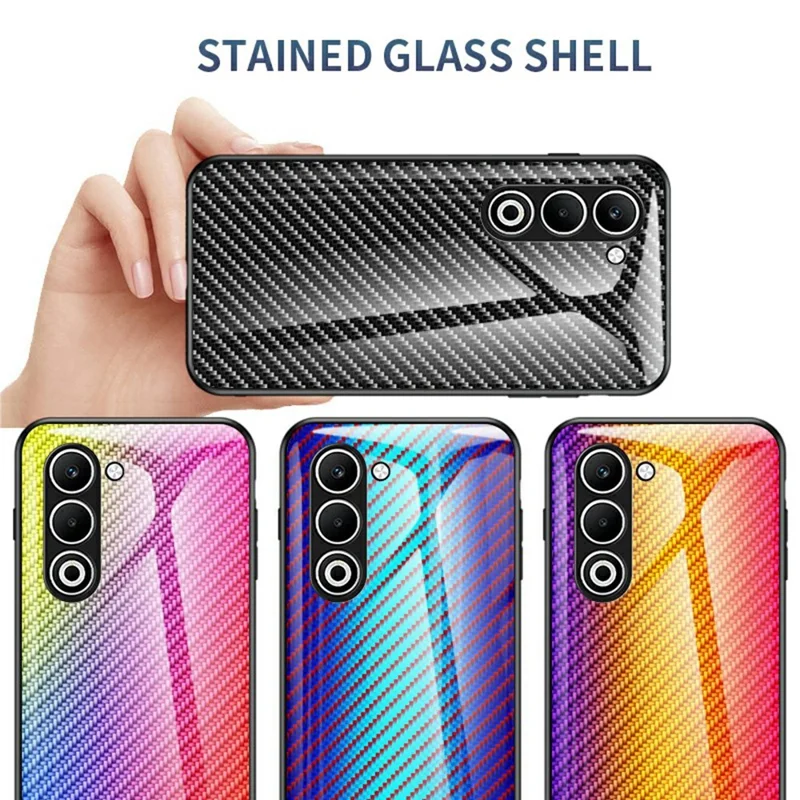 For Oppo A5 5G Case Tempered Glass Shockproof Phone Cover - Colorful Fiber