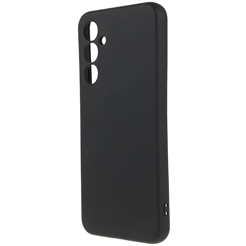 For Samsung Galaxy S24 FE Case TPU Back Soft Anti-Scratch Fiber Lining Phone Cover - Black