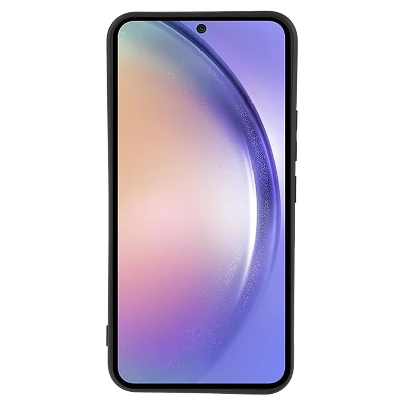 Pour Samsung Galaxy S25 FE Étui TPU Arrière Souple avec Doublure en Fibre Anti-Rayures Housse de Protection - Noir