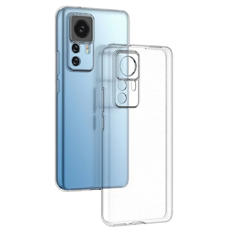 Для Xiaomi 12T Pro 5G Ultra Slim Protective Phone Cover Transparent TPU Case with Precise Cutout Lens Protection