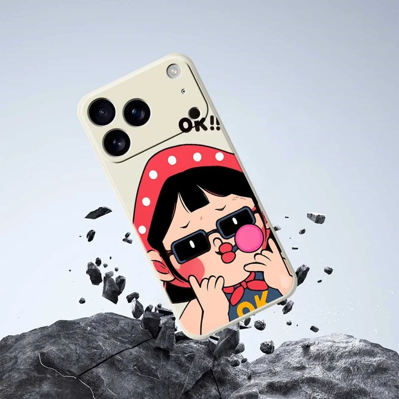 For iPhone 17 Pro Case Cute Kid Pattern Printing Straight Edge TPU Phone Back Cover - Green