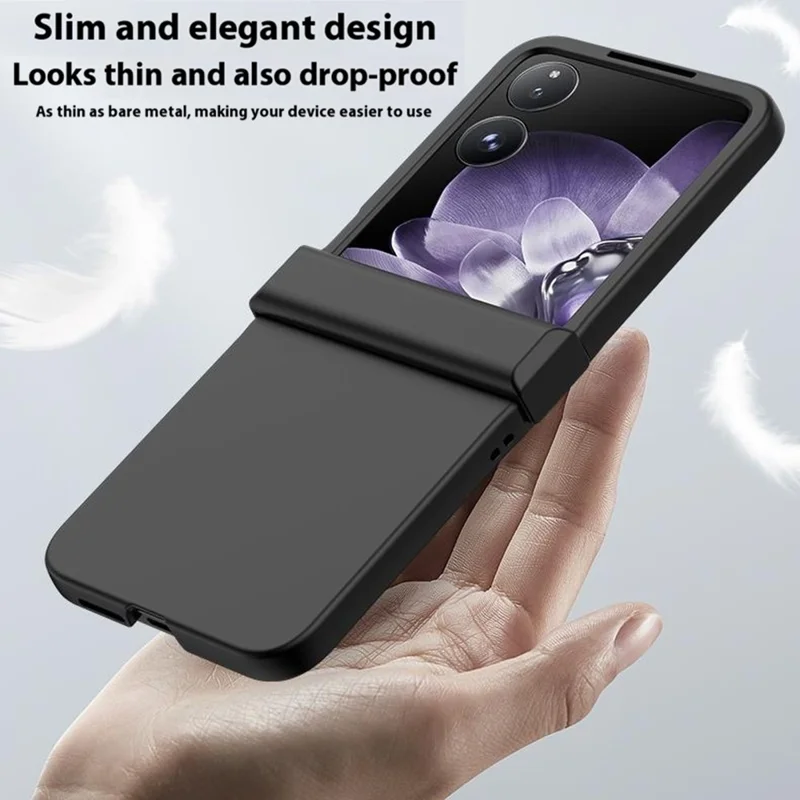Capa para Xiaomi Mix Flip 2 com Proteção de Dobradiça e Acabamento Tátil - Preto