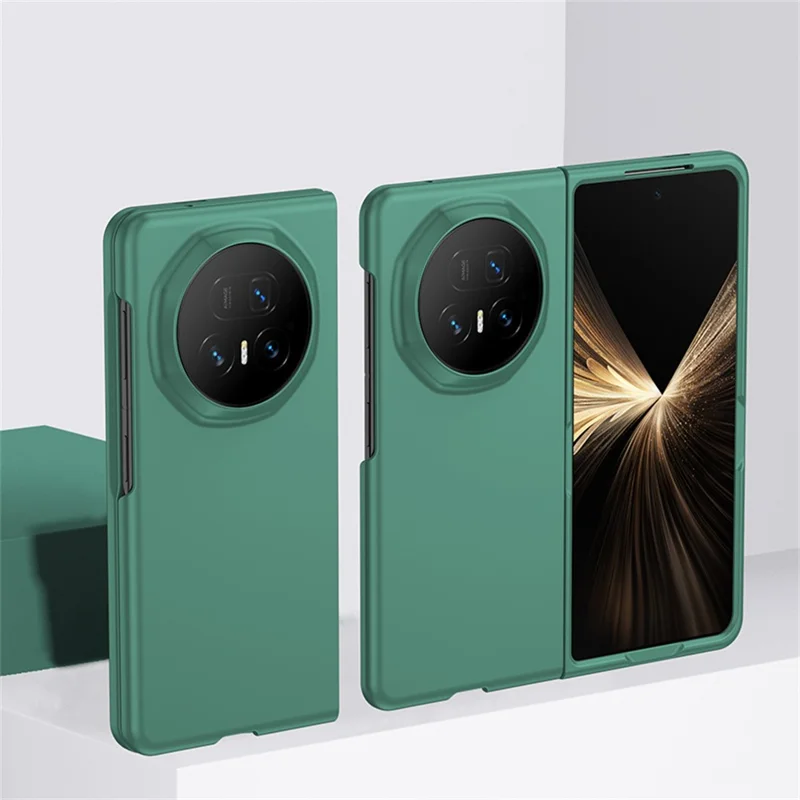 Capa para Honor Magic V5 5G Ultrafina Efeito Pele Rígida de PC para Celular - Verde