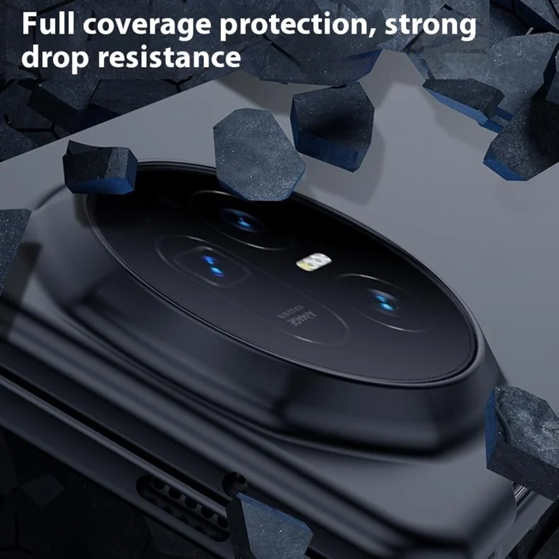 Capa para Honor Magic V5 5G Ultrafina Efeito Pele Rígida de PC para Celular - Verde