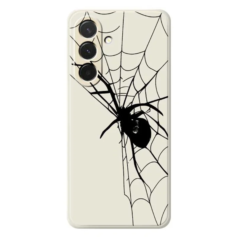 Cover per Samsung Galaxy A36 5G con Stampa a Ragnatela, Bordi Dritti, Cover Posteriore in TPU - Beige