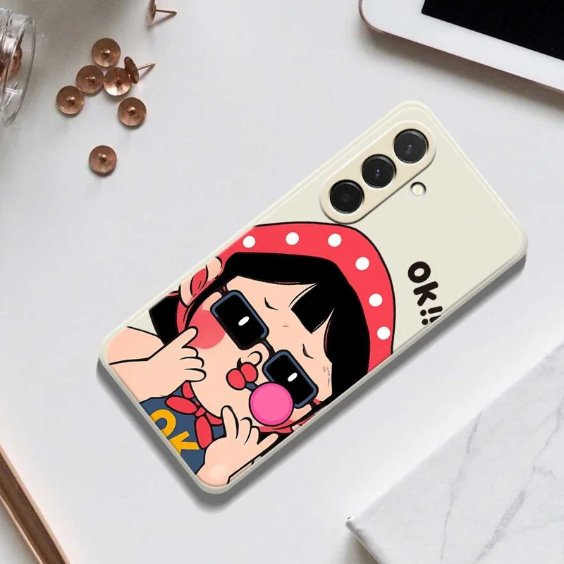 For Samsung Galaxy A36 5G Case Cute Kid Pattern Printing Straight Edge TPU Phone Back Cover - Green