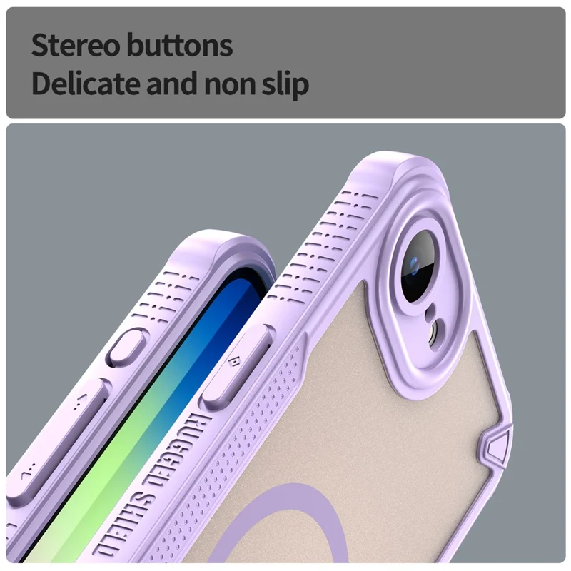 Compra a granel Funda para iPhone 16e Compatible con MagSafe TPU + PC Carcasa para Móvil - Morado