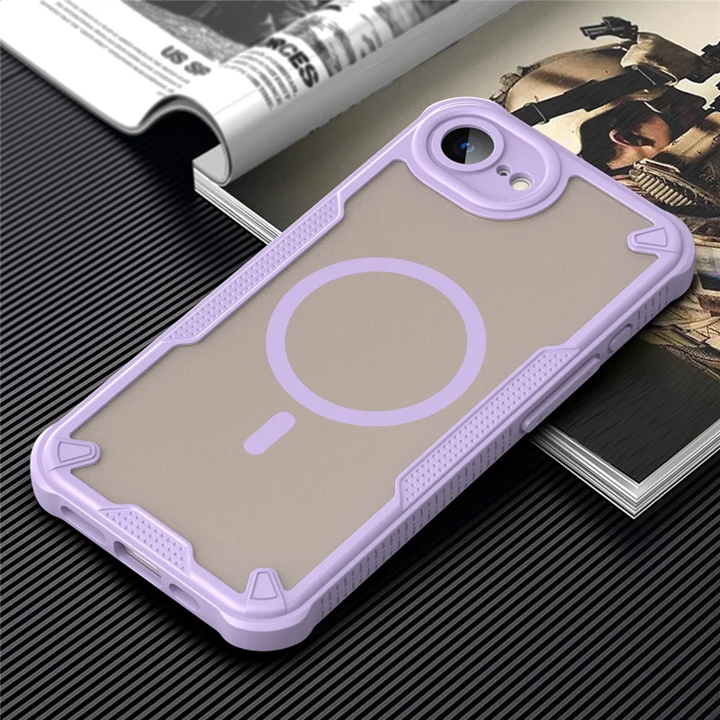 Compra a granel Funda para iPhone 16e Compatible con MagSafe TPU + PC Carcasa para Móvil - Morado