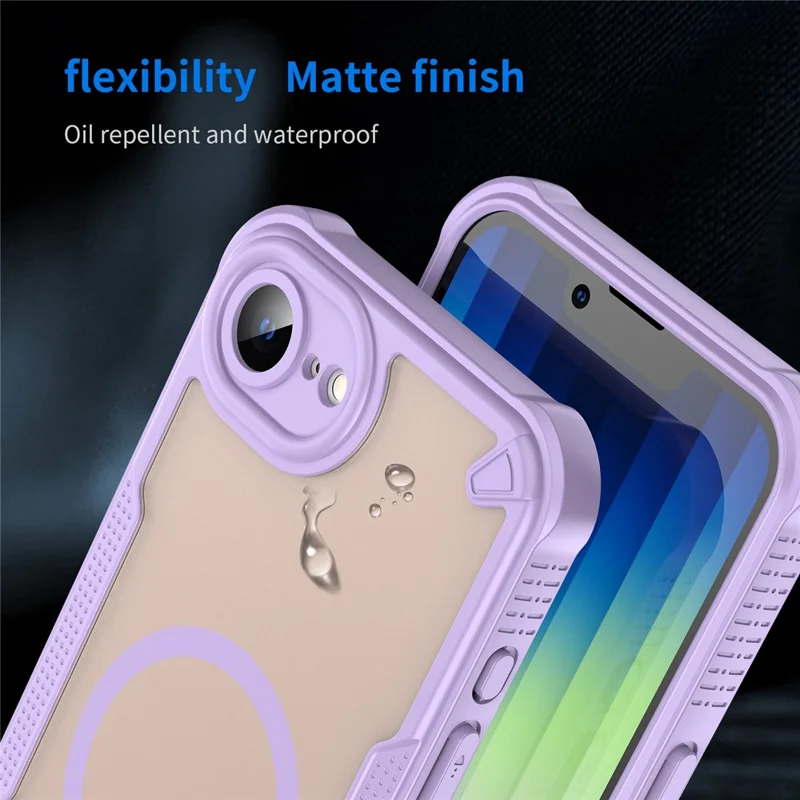Compra a granel Funda para iPhone 16e Compatible con MagSafe TPU + PC Carcasa para Móvil - Morado