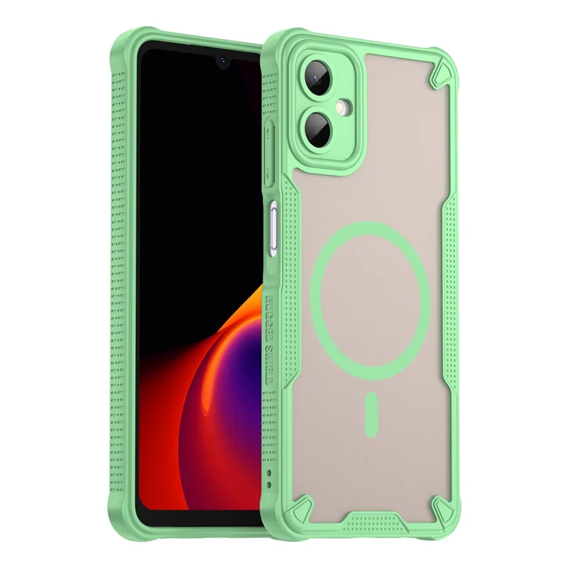 Compra a granel Funda para Samsung Galaxy A06 5G Compatible con MagSafe TPU + PC Cubierta Trasera para Teléfono - Verde