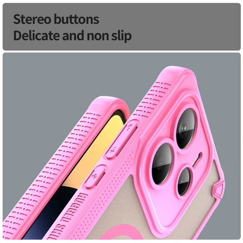 Compra a granel para funda Xiaomi Redmi Note 14 5G compatible con MagSafe TPU + PC - Rosa