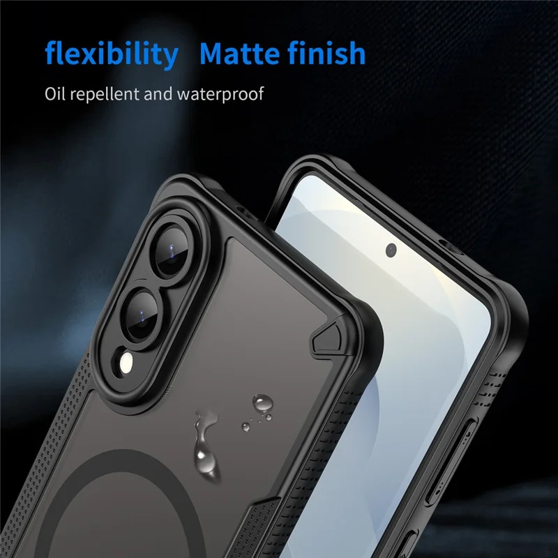 Compra a granel de Funda para Samsung Galaxy S25 Edge Compatible con MagSafe, Carcasa Trasera de Teléfono TPU + PC - Negro